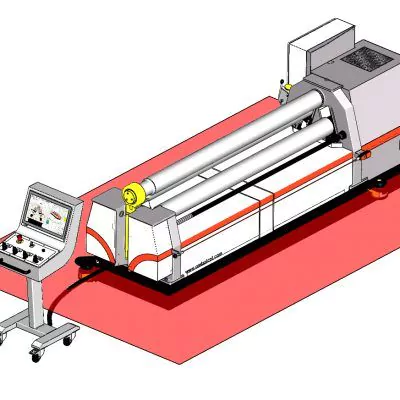 scrutateur laser pour rouleuse de tôle